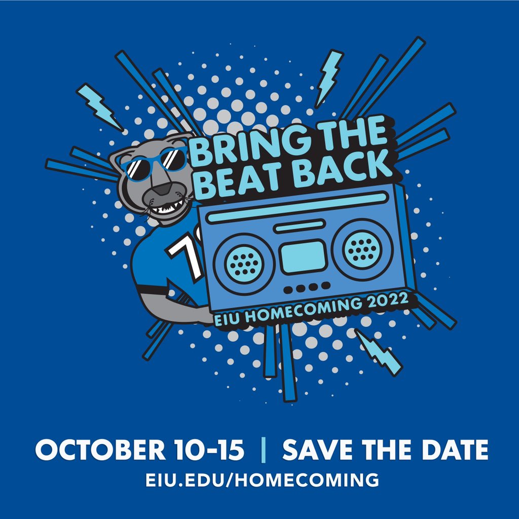 Hey Panthers! You voted, we listened! We are excited to announce our 2022 homecoming theme: Bring The Beat Back: EIU Homecoming 2022. Paying homage to the 90s and early 2000s! So mark your calendars you won’t want to miss it!