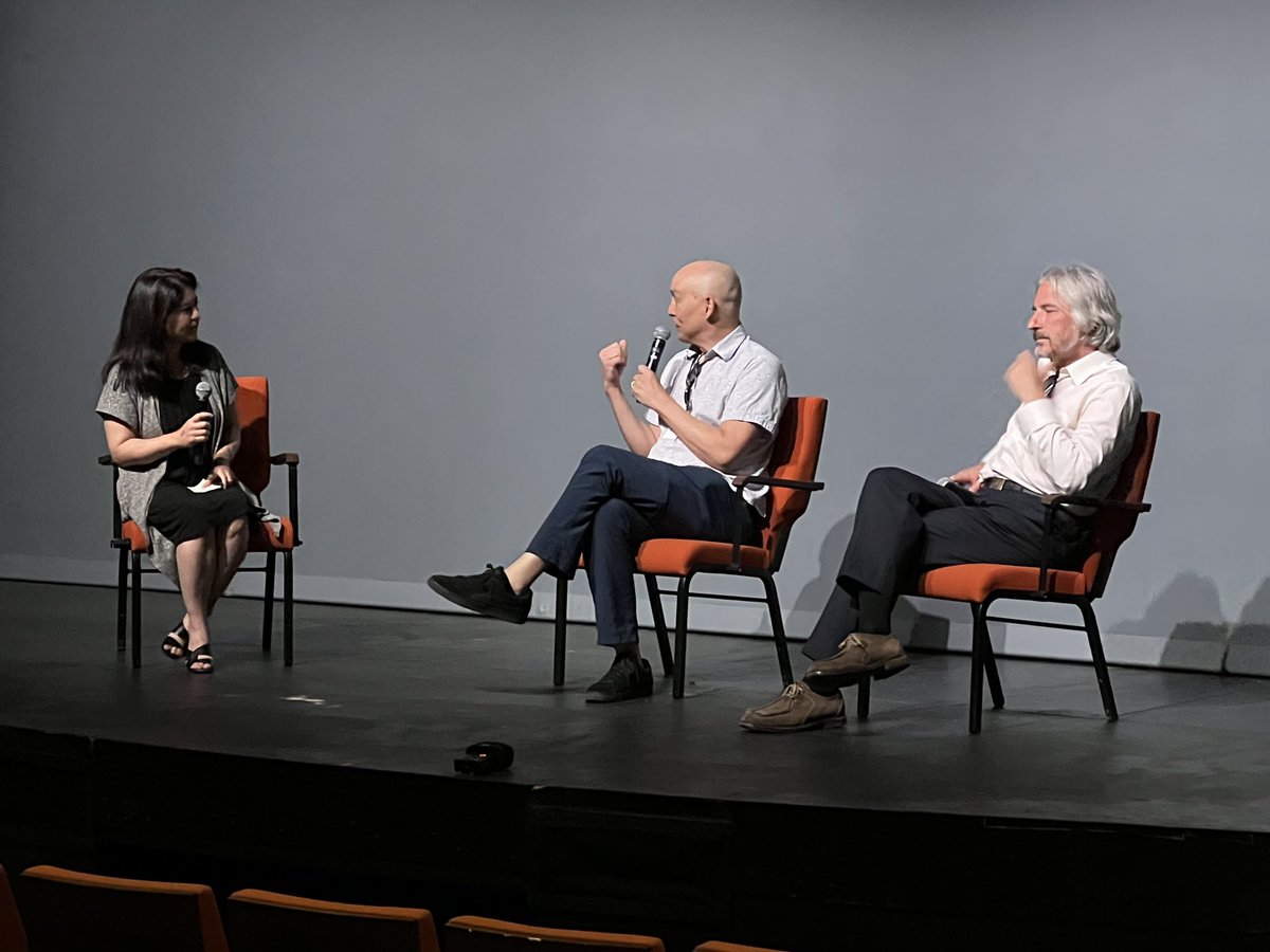 ChihiroWimbush's tweet photo. Thank you @SAPFF and @nichibei  for an amazing return from pandemic hiatus and powerful evening of film, pairing us with @fcsl_film, remembering Jeff Adachi in front of family and his hometown community. Thanks to @JanaKTVU for moderating our Q&amp;A with Matt Gonzalez. 🙏🏼 https://t.co/phgpiogfeK