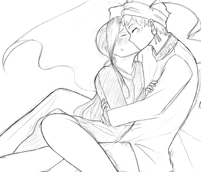 (直近のキス絵②) 