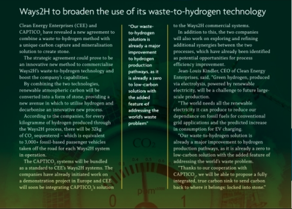 Ways2H's tweet photo. We'd like to express our gratitude to the reporters and publishers at @h2_view for including @Ways2H in May's edition of the H2View Magazine re: our partnership agreement with Captico2!

Be sure to subscribe to H2View Magazine:
https://t.co/NCm25NpIDw https://t.co/hKTc4Rgahe
