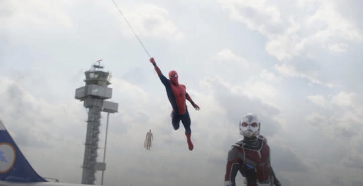 parkersarchive's tweet photo. spider-man and ant-man in captain america: civil war (2016) https://t.co/Mf0Jw8DixM
