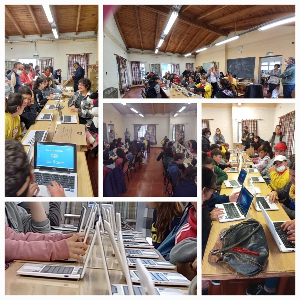 DteRegion21's tweet image. Alegria en la EES N°3 #CnelDorrego con la entrega💻 #ConectarIgualdad.  Acompañaron Marisa Vázquez Dir. de Inspección General, Marina Moulia Insp Region y Insp Eugenia.Seguimos ayudando a garantizar derechos. @DTE_BA @BAeducacion @AlbertoSileoni @ClaudiaBracchi1 @IvanthistedOK