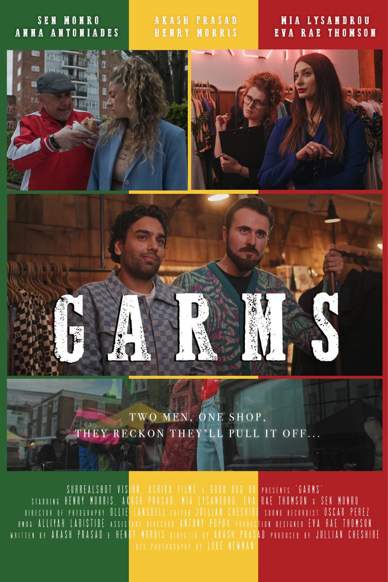I had a wonderful time bringing Hamza to life on the pilot episode of the comedy GARMS written and produced by @officialaprasad and <a href="/IamHenryMorris/">Henry Morris</a>. A really great cast and crew. Well done to all involved 🙂
#comedy #fun #garms <a href="/BBC/">BBC</a> <a href="/ITV/">ITV</a> <a href="/netflix/">Netflix</a> <a href="/primevideouk/">Prime Video UK & IE</a> <a href="/UniversalPics/">Universal Pictures</a>