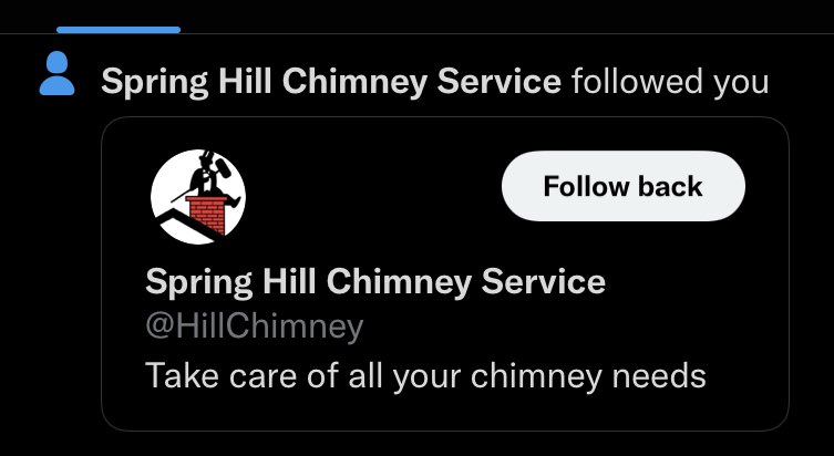 TheIdiotChimney's tweet photo. So jealous of your logo @HillChimney 

It’s great to finally be accepted into the chimney community at large https://t.co/Klcu34moxX