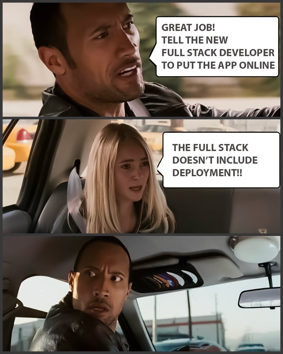 fullstackunico's tweet photo. is a bit confusing to call #full something that isn't full.. or not?

#reactjs #reactnative
#recoiljs #redux
#javascript #sass #html #css
#graphql #apollo 
#prisma #postgresql 
#docker #kubernetes 
#digitalnomad #developerlife 
#meme #memes #joke
#devops
#fullstackunicorn https://t.co/qRdhQ0CnDy