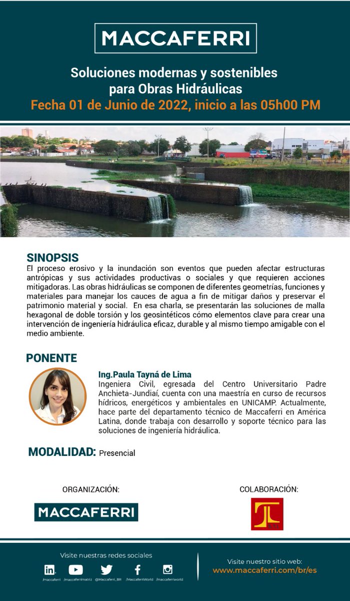 STI890700's tweet photo. Cordialmente Invitados...
"Soluciones Modernas y Sostenibles para Obras Hidráulicas" ... Cra. 7#9-43 Salón eventos STI https://t.co/vsbz7pCkzo