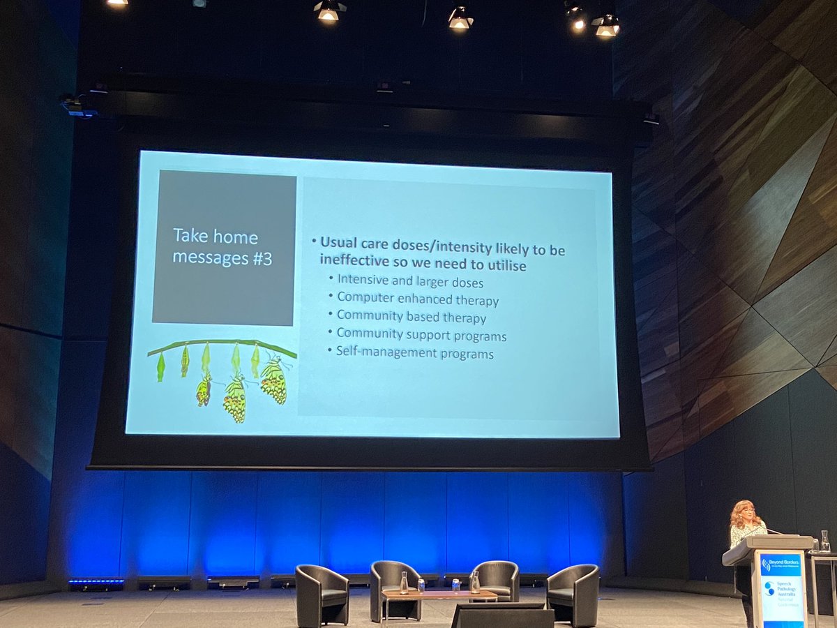 brookejryan's tweet photo. What a tremendous presentation @rose_mirandaros Elizabeth Usher Memorial lecture @aphasiacre very uplifting and inspiring of change https://t.co/hsjPqFyg3Y