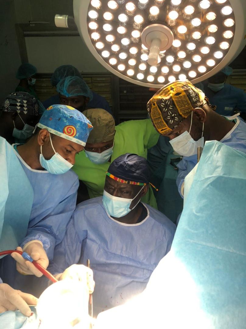 Fistula surgery at Hopital General Idrissa POUYE, Dakar, Senegal on International Day for Elimination of Obstetric Fistula. Eliminating OF by 2030 is possible. Let's join efforts !!!