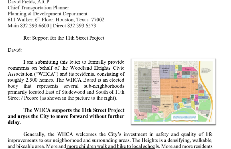 gratifihouston's tweet photo. This happened. Community support is broad. It's time to make the 11th Street Safety Improvement Project happen. @AbbieKamin @Karla4Houston @salliealcorn @dwr4hou @SylvesterTurner @JeffSyptak @planman72 @VeronicaODavis @CURBSHouston https://t.co/oCrwMcnm4t