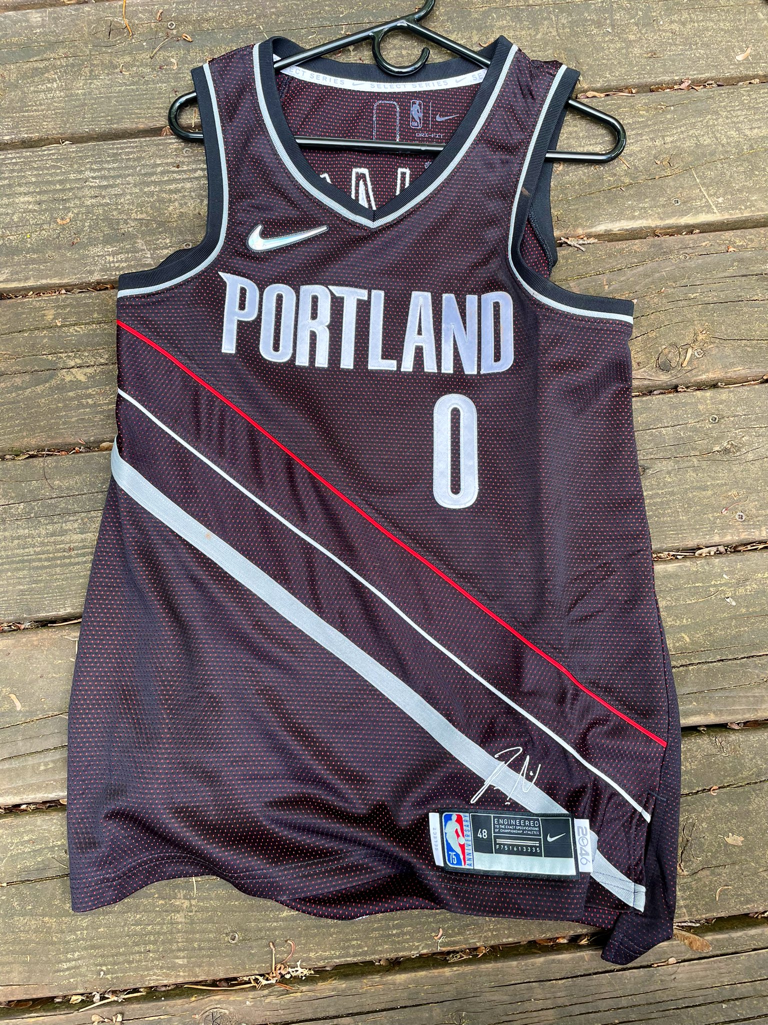 damian lillard select series jersey