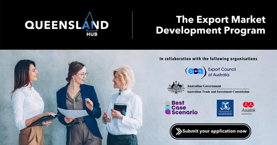 Asialink Business (@asiacapable) on Twitter photo Looking to be #Export ready? <a href="/asiacapable/">Asialink Business</a> in collaboration with Queensland AI Hub presents the Export Market Development Program, providing startups with the right tools and skills to be #export ready. For more information or to apply visit: lnkd.in/deNPTV4F
#AsiaCapable Looking to be #Export ready? <a href="/asiacapable/">Asialink Business</a> in collaboration with Queensland AI Hub presents the Export Market Development Program, providing startups with the right tools and skills to be #export ready. For more information or to apply visit: lnkd.in/deNPTV4F
#AsiaCapable