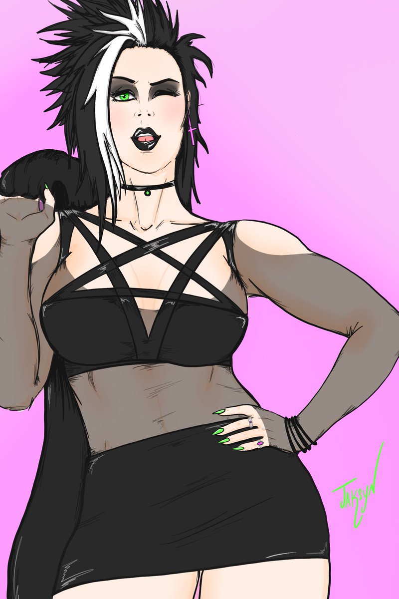 jaksynart's tweet photo. What's up everyone?! Its a day late on my #WorldGothDay #pinup piece but better late than never I say!
Visit https://t.co/NJq38EftDk
To see the full body HD piece
Enjoy & Drop me some comments right here!
#gothpinup #gothicc #pinupart #jaksyn #procreate https://t.co/SBNSsI2Tqi