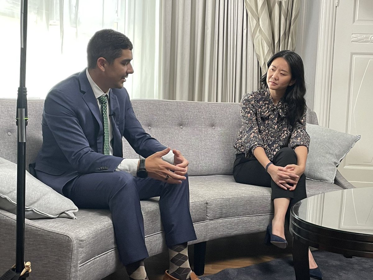 Okcoin's tweet photo. Oh, what's that. Just some more behind the scenes action at @OsloFF with our CEO Hong Fang, @hfangca &amp; @nic_carter for this week's #OkcoinLive. 

Stay tuned for the episode this Friday. https://t.co/klpwUVDTQs