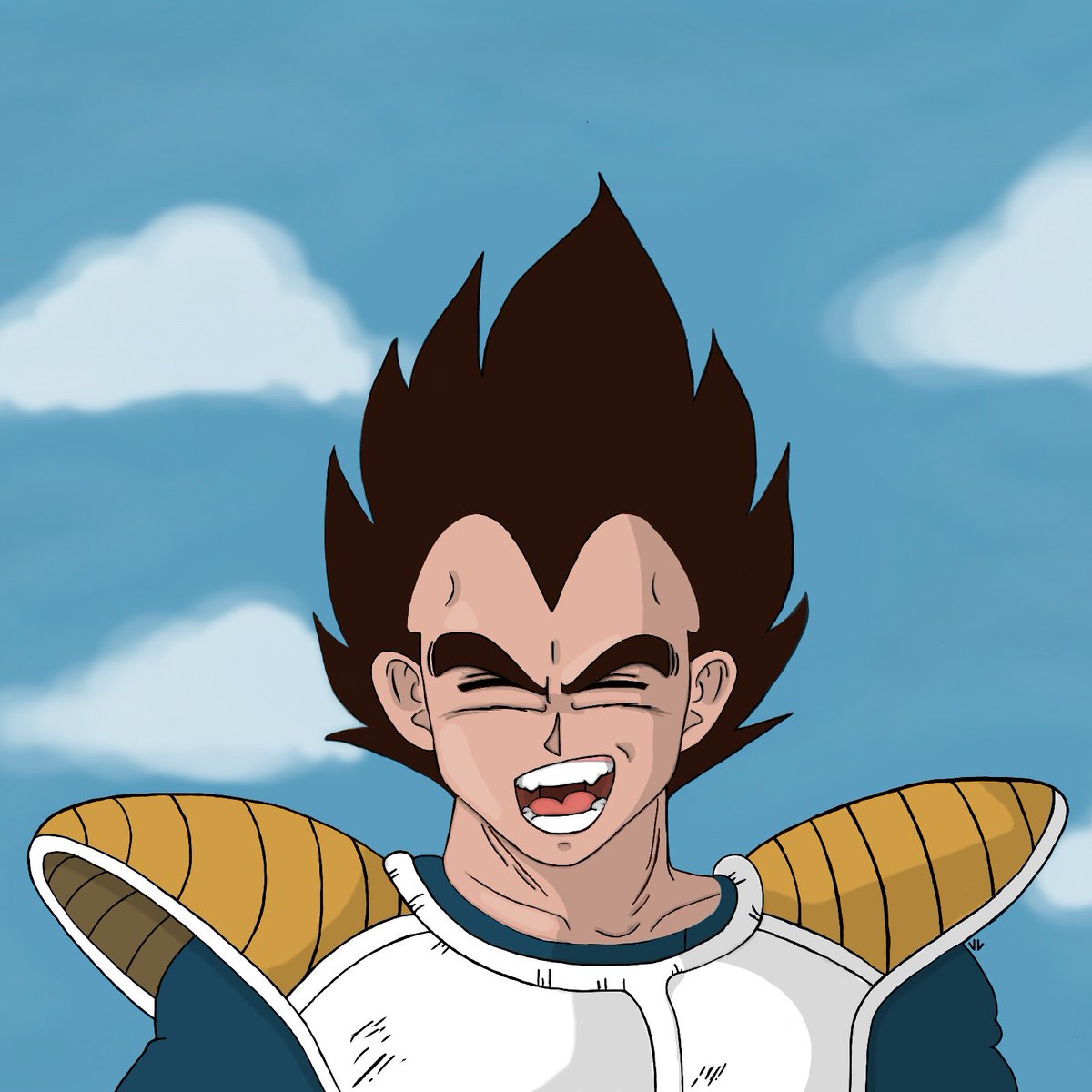 VioletLilyReay's tweet photo. Laughing Vegeta redraw #dbzredraw #dbzfanart #vegetaredraw #vegetafanart #vegeta https://t.co/HR5gPYQkXR