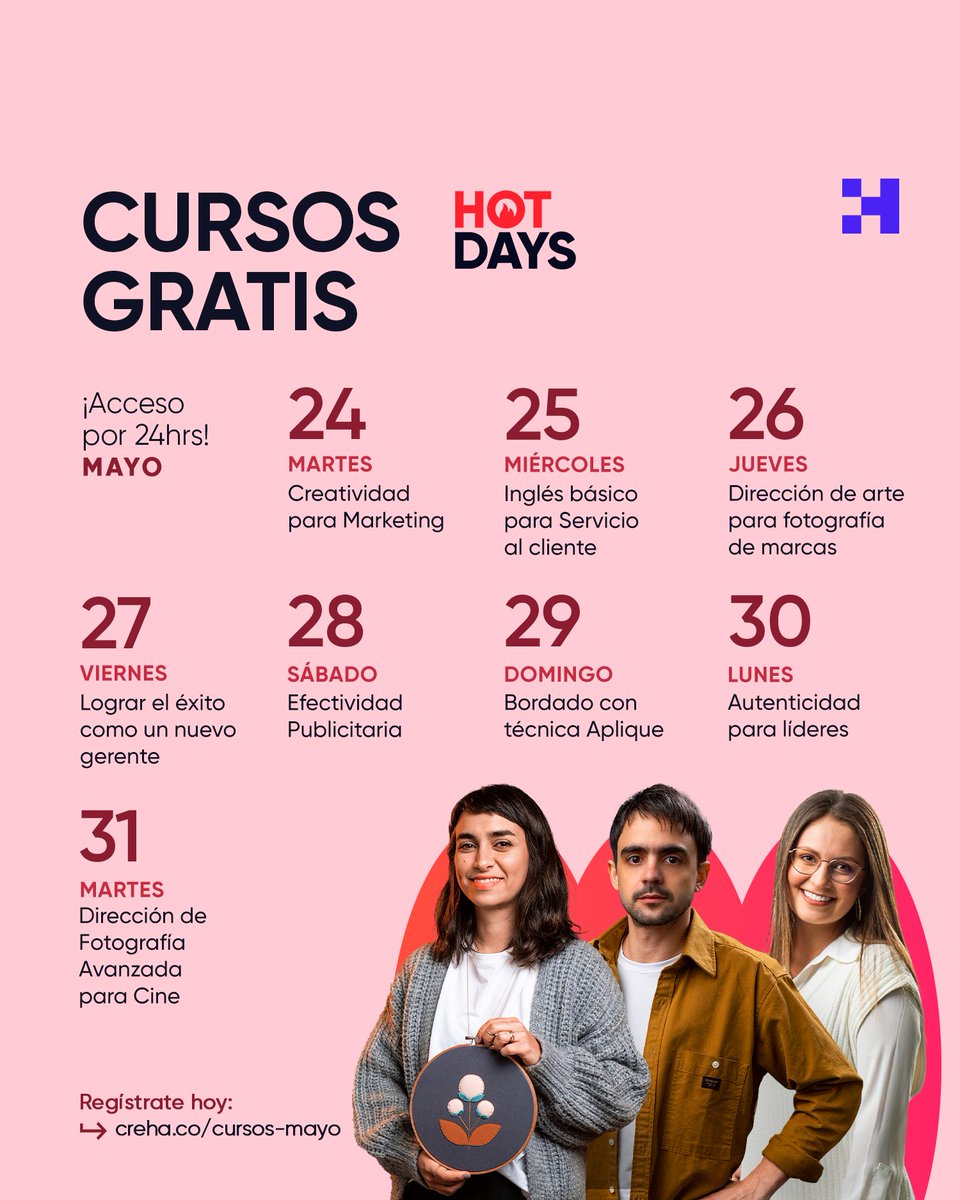 crehanacom's tweet image. ¡Acceso gratuito por 24 horas! | ¿Listo para aprender con los #cursosgratis? Compártelo con quien más quieras y cuéntanos qué cursos ya apuntaste en tu calendario.

Disfruta del curso del día aquí: creha.co/3MHHQzj