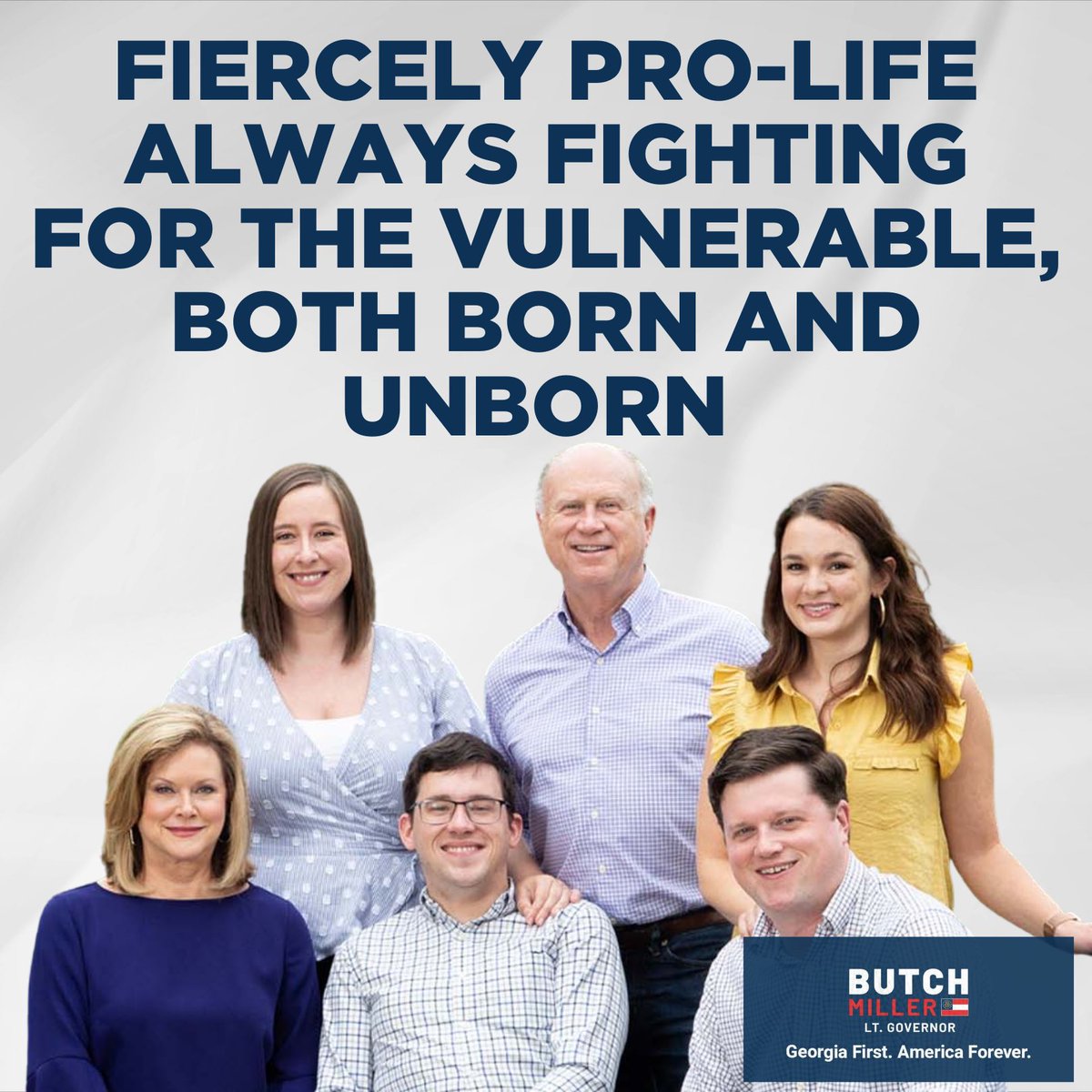 All lives are made in the image of God and are worth fighting for. This is an issue near to my heart. I’m also proud to be certified by the largest pro-life organization in the state, Georgia Life Alliance. Under my leadership as your next LG, GA will be the most pro-life state!