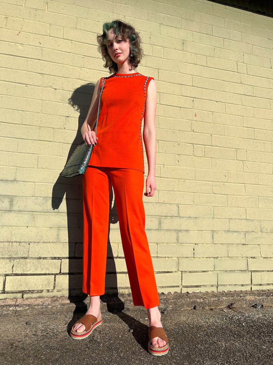 Size 4 vintage 2 piece. A Michaela Booty find. Size10 new Sam Edelman. All available now!  
#fashion #style #themusenc #themuse #vintage #vintagefashion #newgrahamnc #grahamnc #chapelhill #durham #mebane #destination #thrift #secondhand #smallbusiness #raleighnc #elon #uncg #burl
