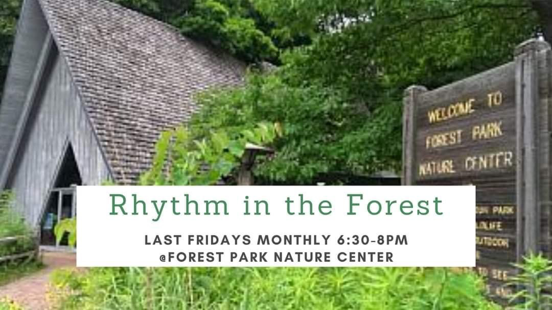 All are welcome to recharge and unplug for a night of rhythm in the forest. Meet at the byway site of Forest Park Nature Center in Peoria Heights this Friday at 6:30 pm. More details at: bit.ly/3lEifv4
