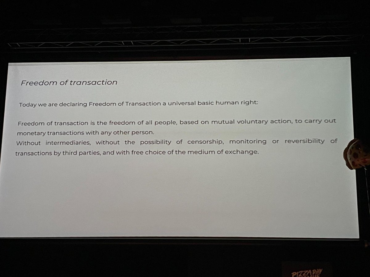 bitcred's tweet image. @OsloFF FYI: this just happened at @PizzaDayPrague .