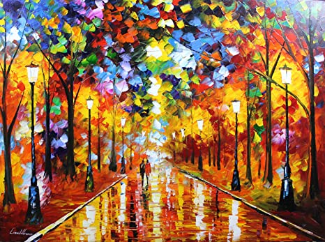 OPA_LL's tweet photo. Wow! The final art pieces of @OPALL_4PW 's recreation of Leonid Afremov's 'Farewell to Anger' are absolutely stunning. 
Well done Year 4. Your hard work and dedication has paid off! #OPAArt #Year4 #LeonidAfremov https://t.co/l0pIVSyzgd