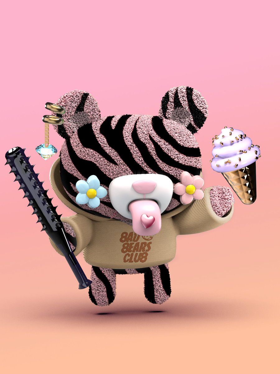 Bella Blossom -  Do not get between her and her Ube Ice Cream...🍦

Get on our Gold List! 🪙
Mint Dates 👉discord.gg/badbearsclub

#NFTs #NFTCommunity #NFT #NFTdrop #NFTdrops #Ethereum #ETH #OpenSeaNFT #airdrop