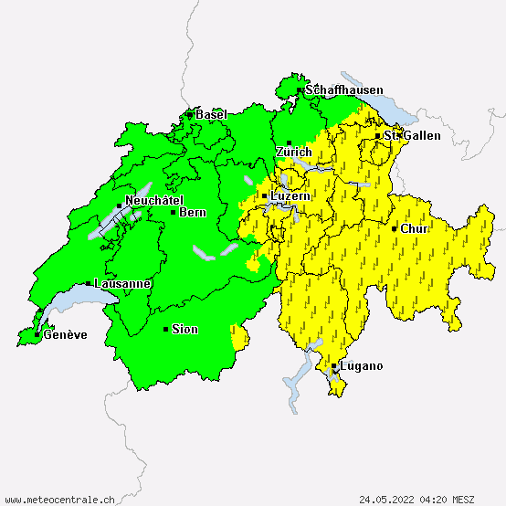 Joackiie's tweet photo. Die #Gewitterfront vom Montag brachte verbreitet #Regen: am meisten im #Appenzellerland (Weissbad 66 l/m²) und #Maggiatal, am wenigsten im Südtessin und am Genfersee.
Heute spürbar kühler (#Davos um 10°) und vor allem in #Graubünden und im #Tessin ab Nachmittag wieder #Gewitter! https://t.co/CCMzCzQ4X9