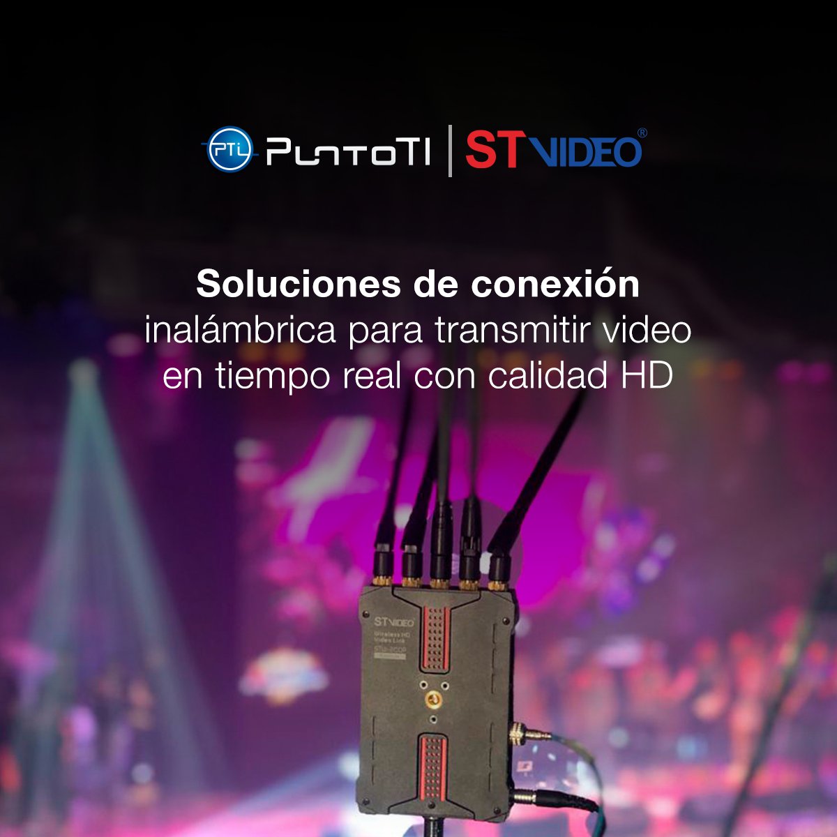 Los #SistemasInalámbricos de ST-Video, distribuidos por #PuntoTI, han sido un éxito al transmitir #video en casos donde es imposible usar cableado, como en estadios, conciertos y vehículos en movimiento 🏟️🏍️🚁

¡Solicita una demostración! 📱 5538740960 | puntoti.com.mx