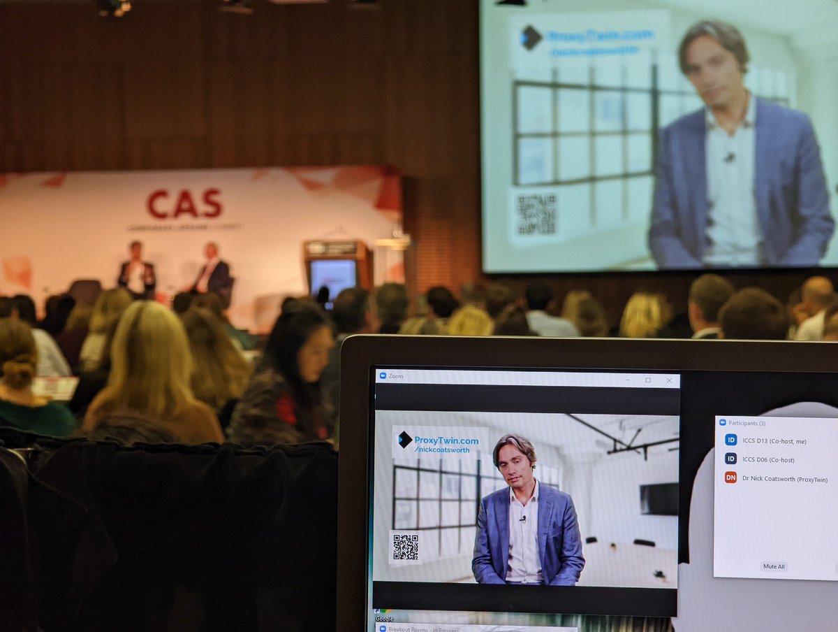 Great to see <a href="/nick_coatsworth/">Dr. Nick Coatsworth</a> sharing the stage with his #ProxyTwin at the <a href="/CASummit/">CAS</a> #cas22 #Casummit