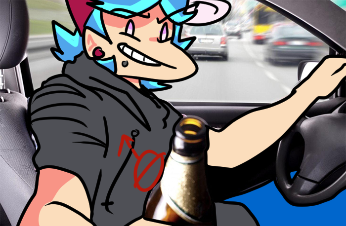Big_BrotherFNF's tweet photo. BB says "stay safe and don't drink and drive." (shitty stock photo edits) #fnfbigbrother #fnfbb #fnfbbmod #fnfarmaros https://t.co/eu863ReeRh