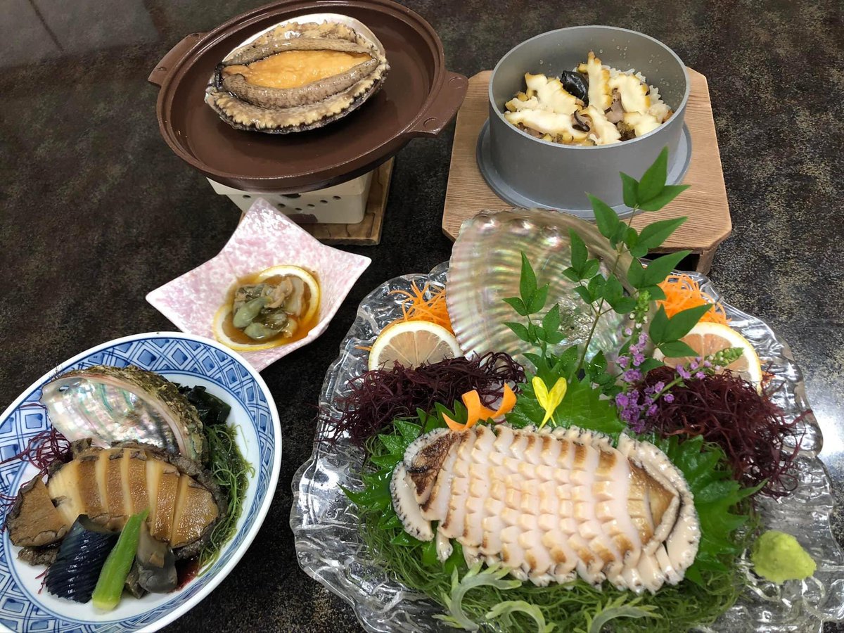 oonoso's tweet photo. 旬の御宿の美味しい「あわび」をお好みの調理方法で食べられるのは専門宿だからこそ！
女将イチオシの
ランチメニュー
『あわび御膳』

＃大野荘
＃御宿
#あわび
#ランチ https://t.co/WaKjQB1Reb