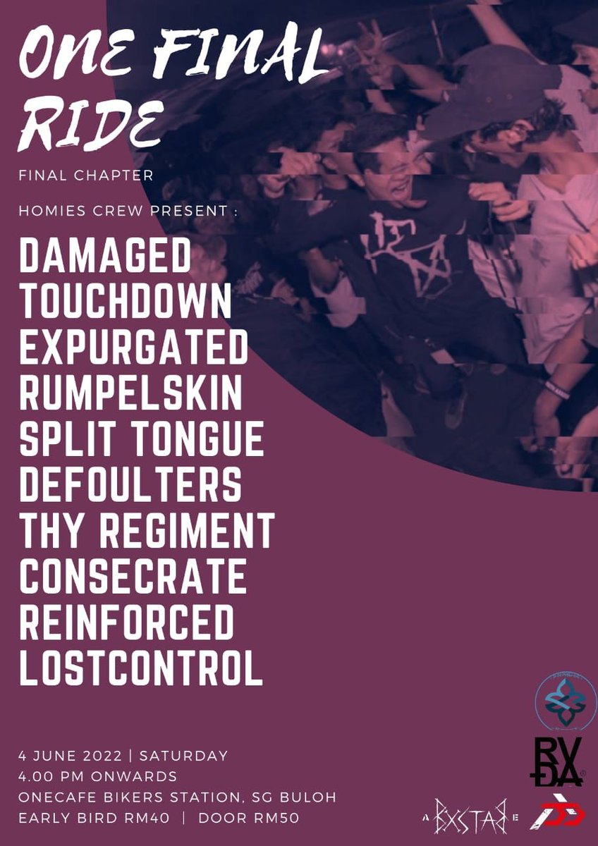 azrilramli's tweet image. 4th June, Sungai Buloh, RM40 for early, RM50 at door. 

Holler @BForBeelzebub for tix.