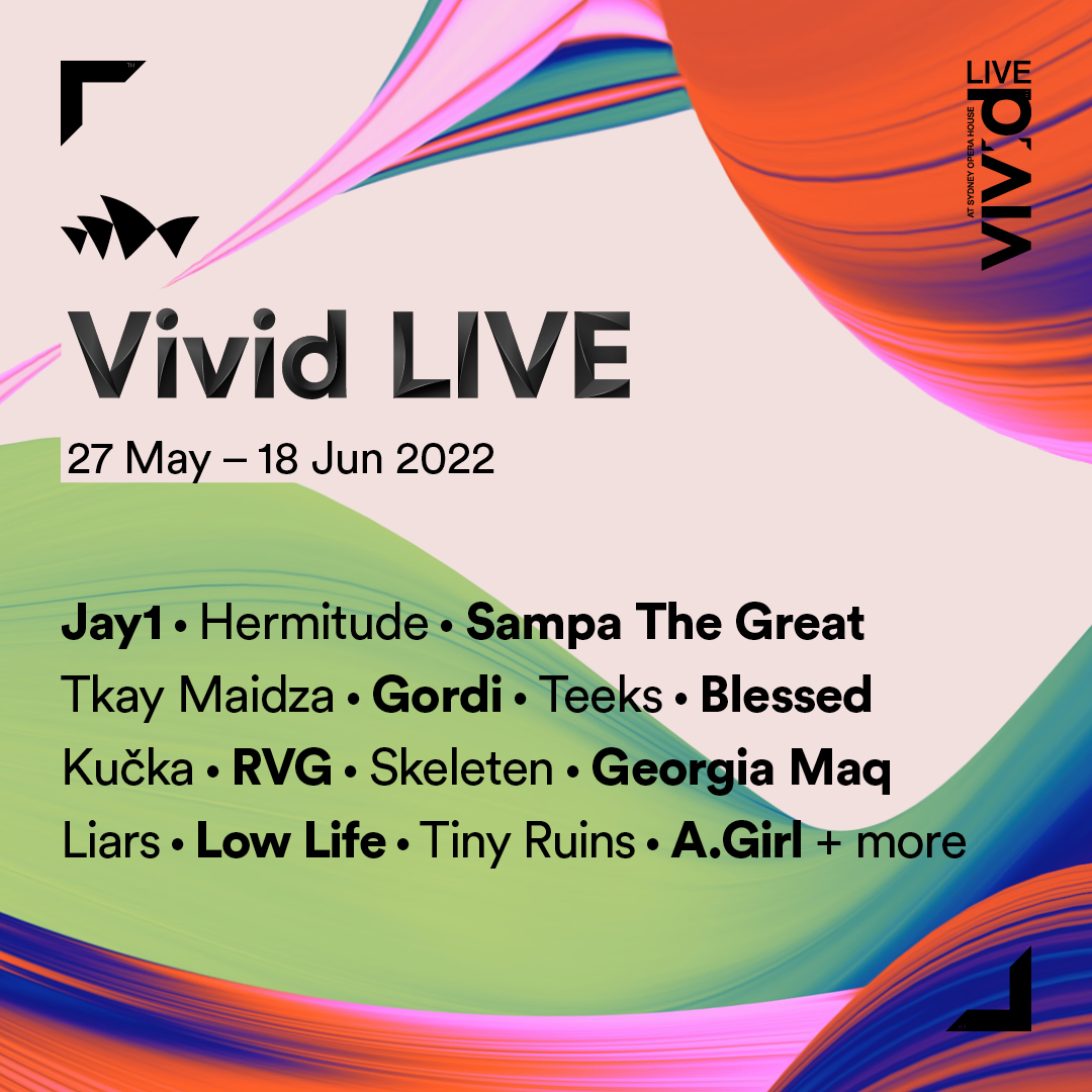 2ser's tweet photo. Vivid LIVE commences this week… #vivid #Hermitude #TkayMaidza #Gordi #Teeks #Blessed #Kučka #RVG #skeleton #GeorgeiaMaq #Liars #LowLife #TinyRuins #AGirl #Jay1 #VividLIVE https://t.co/RNqsQGGEn5
