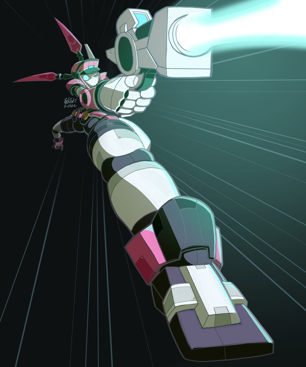 watokiarts's tweet photo. she shoot #polynian #pinkle #robot #ポリニアン https://t.co/zj7OWsjB9b