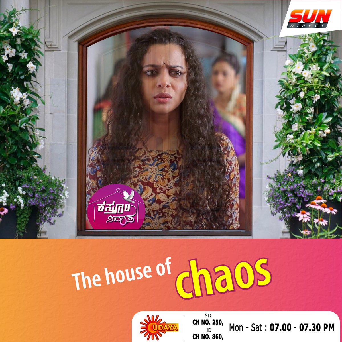 SUNDIRECTIndia's tweet photo. #KasthuriNivasa is all about family &amp; the house. Watch their house turn upside with all the chaos on Udaya TV ▶️ https://t.co/ntIVlhSEnZ

#SunDirect #SunDTH #dthprovider #DTHrecharge #SunDirectRecharge #Serial #Kannada #UdayaTV https://t.co/etjxsiPNNw