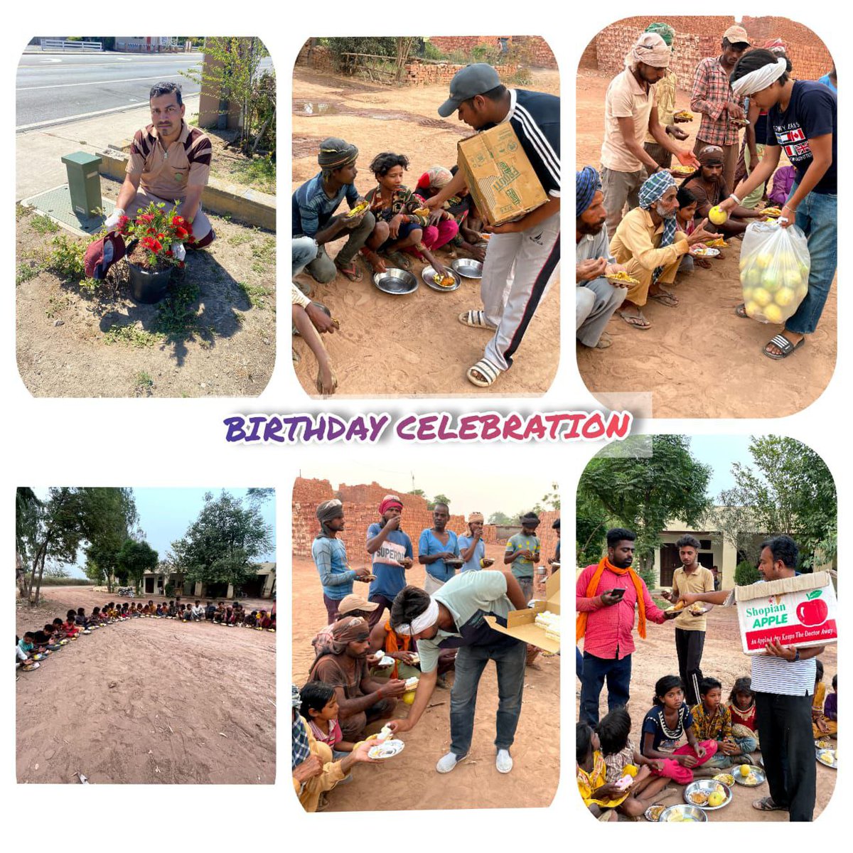 OfficialMSGfc's tweet photo. Mr. Balkar insan of Block Pehowa (Haryana) , Currently residing in USA , Celebrated his birthday by doing welfare activities. He distributed food items to destitute Labour &amp; their children, also to monkeys , #TreePlantation &amp; #RationDistribution to 2 needy families
#SaintMSG https://t.co/tqKBsZQ7JJ