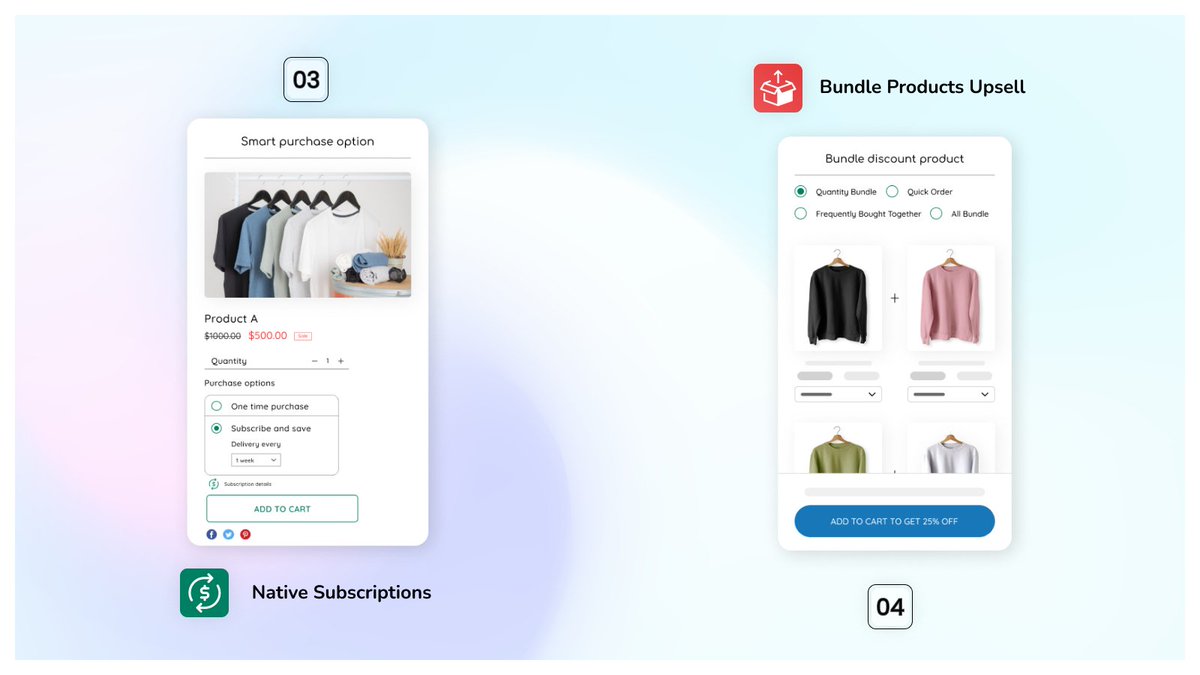 thimaticapps's tweet photo. 6 #ShopifyApps by #Thimatic That Will Make Your Website 🌐 Successful.

👉Rivyo Product Reviews
👉Wishlist Club
👉Native Subscriptions
👉Bundle Products | Upsell
👉Hype - Upsell &amp; Cross Sell
👉InstaPlus - Instagram Feed

Browse - https://t.co/uJUX9BqJ2z

#shopifyexpert https://t.co/OdndaTkeAB