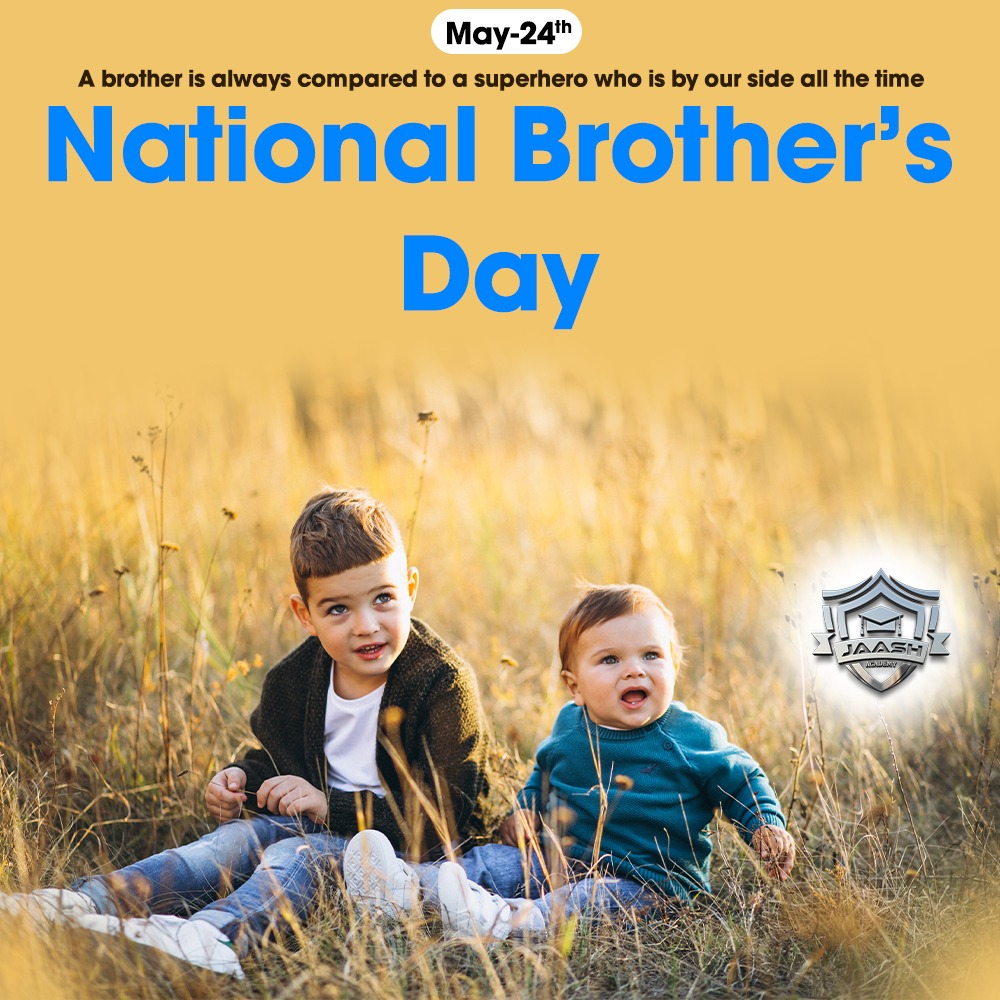 JaashAcademy's tweet photo. National Brother's Day
A brother is always compared to a superhero who is by our side all the time.
#jaash #jaashacademy #Nationalbrothersday #BrothersDay #brotherhood #brothers #chennai #May24 #india https://t.co/WrNGllKc7m
