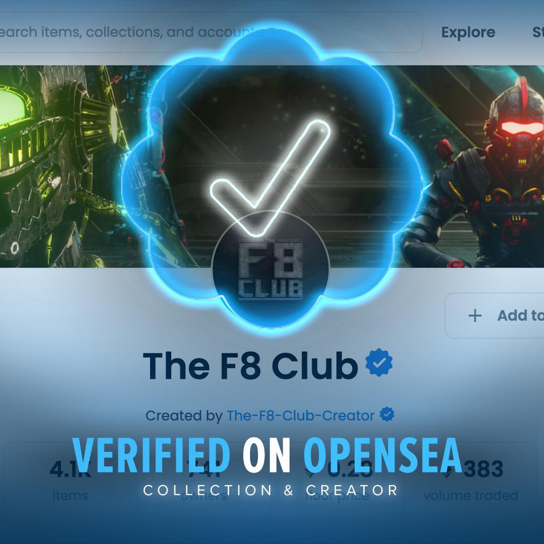 It’s official @opensea verified ✅