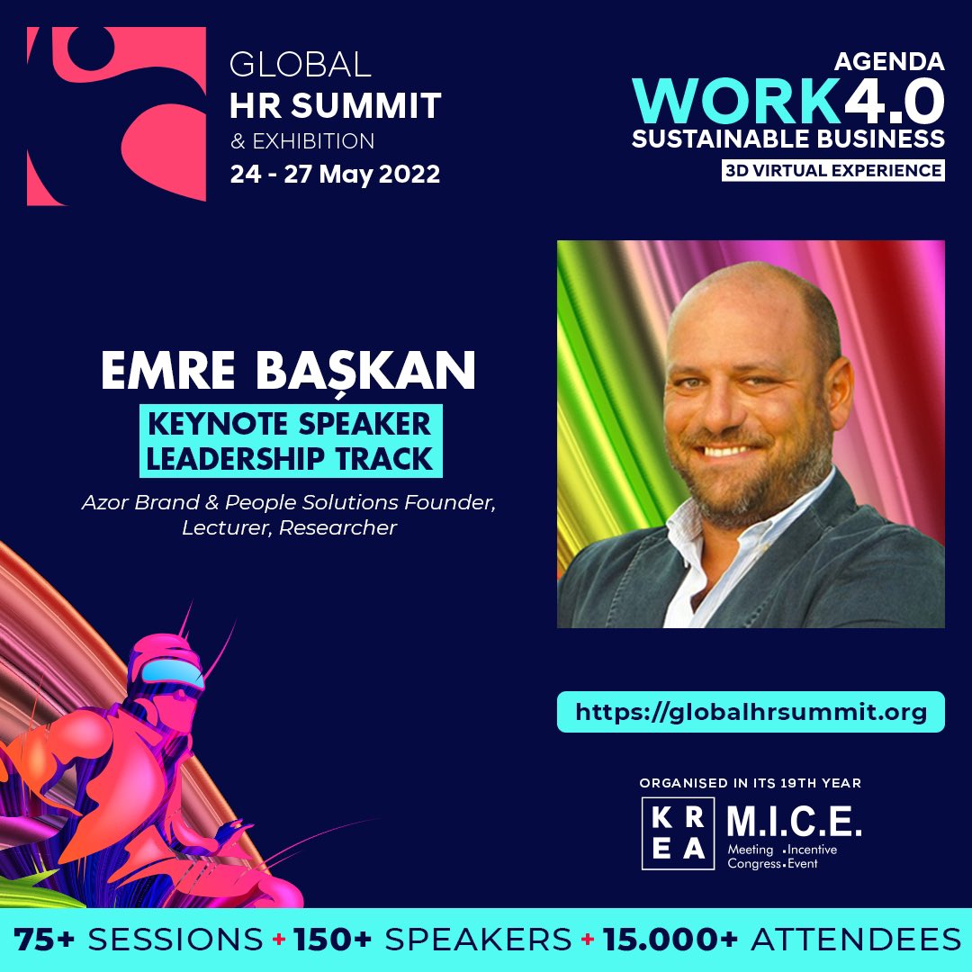 Le_PetitPrincee's tweet photo. Bugün Global HR Summit 2022 başlıyor! 50 ülkeden konuşmacının sahne alacağı organizasyonda Dave Ulrich ve Marshall Goldsmith gibi isimler de yer alıyor. Ben de “İnsan Okuryazarlığı” başlıklı konuşmamla sizlere eşlik edeceğim. Görüşmek üzere 🙋♂️
#globalhrsummit2022 #KREAMICE https://t.co/IOEMfLU4Ju