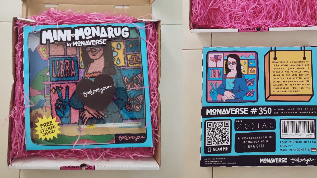Had a fun time unboxing my mini Monarug ✨