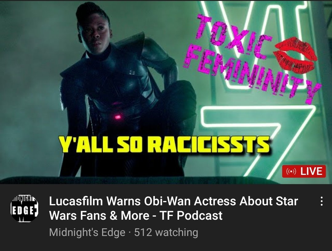 GNinjuh's tweet photo. ☢#ToxicFemmeninity👄 #0120
YA'LL SO RACICISSTS
#Lucasfilm Warns #ObiWan #Actress About #StarWars Fans & More
The #ToxicFemmes &
@LaReinaCreole
@Nina7Infinity
#RrrMmmm
@ThomasConnorsJr
#Disney
❤https://t.co/csJGzDfuoB❤
☢#BackTheTOXICFEMENINITY💋PinUps
https://t.co/jUcdFrnK0x https://t.co/s1buLKW377