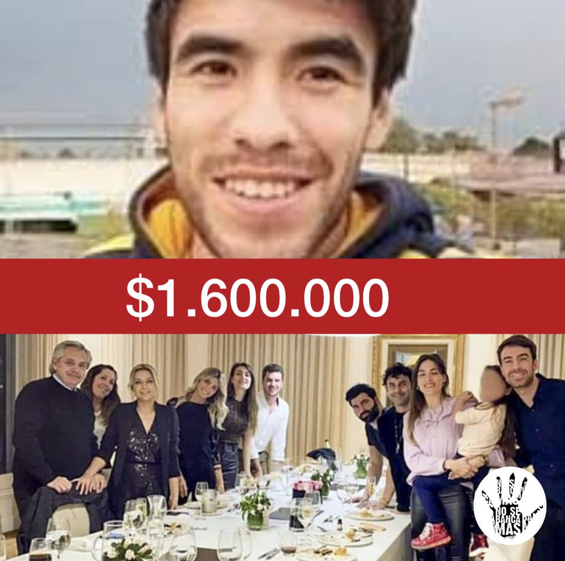 lashartas's tweet photo. 1.6 millones le sale a @alfefrez organizar una fiesta para su novia 
A Facundo Astudillo Castro le costó la vida salir para visitar a la suya

#CoimaPresidencial https://t.co/loXmlkRaBK