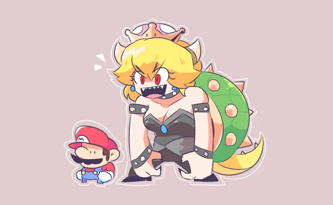 throwback to the time i drew bowsette 