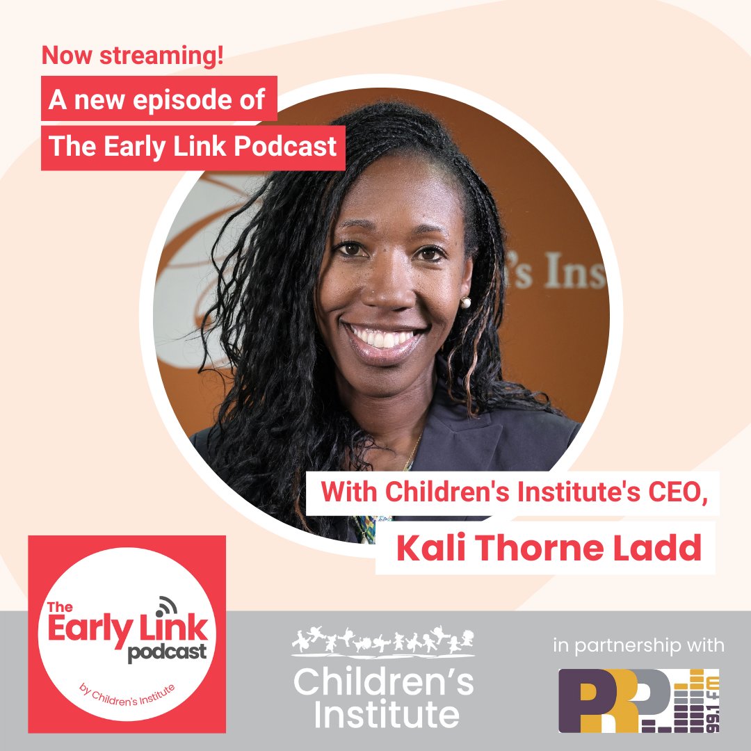 Childinst's tweet photo. Kali Thorne Ladd, CEO of Children's Institute, joins the #EarlyLinkPod in an all-new episode, now available to stream! https://t.co/2Z8P2oKjYu https://t.co/DJLg0dgblZ