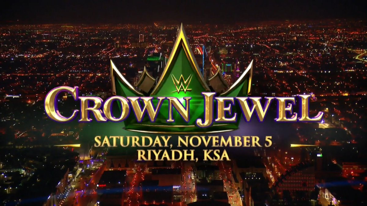 WWE's tweet image. BREAKING: Legends will rise once again at @WWE #CrownJewel on Saturday, November 5.