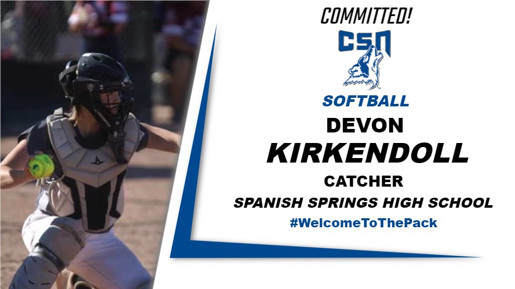 The Coyote Family would like to welcome Devon Kirkendoll to the PACK‼️ Devon comes to us from Spanish Springs High School in Sparks, NV and adds a quality Catcher to Coach Johnston’s incoming recruiting class. 
🐺🥎 #CoyoteCommitments #YoungYotes