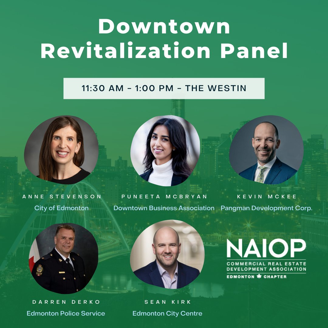 Less than 24 hours left until our Downtown Revitalization Panel! 

Don't miss your chance to learn about the future of Edmonton and sign up today!

eventbrite.ca/e/naiop-2022-d…