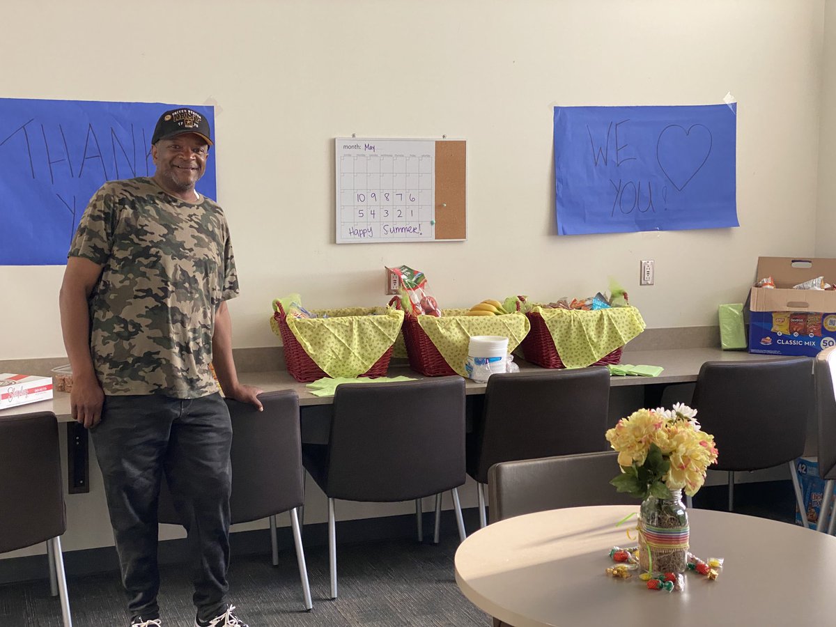 Thanks to Mr. Harris For coming back and serving our school and our staff. #wisdgreatness #jeschat