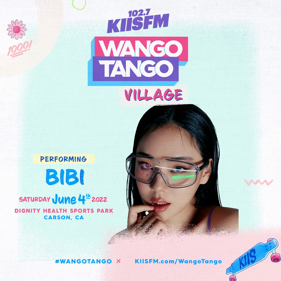 bibi_updates's tweet photo. 220524 1027KIISFM Twitter
#BIBI @nakedbibi #비비 

Bibi will perform at Wango Tango in LA on June 4th!

https://t.co/DSay5UmkhH https://t.co/ddJiUBeyIp