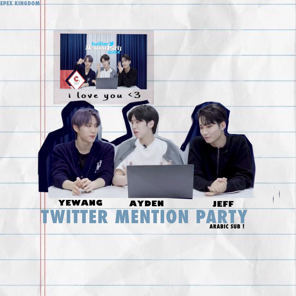 -
 تويترنقدم اليكم وبكل حب فيديو المنشن 
بارتي الخاص بالماكني لاين ❤️
- مشاهدة ممتعة || لاتنسو الكلمات المشجعة🤍
#ايبيكس_تيم
🔗:link in bio